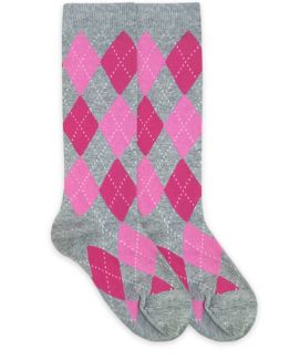 Jefferies Socks Girls Argyle Pattern Knee High Socks 1 Pair