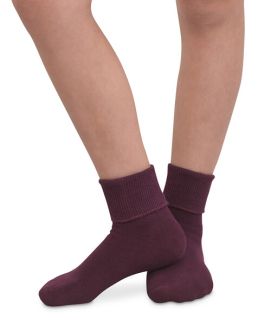 Jefferies Socks Girls Boys Smooth Toe Seam Turn Cuff Socks 1 Pair
