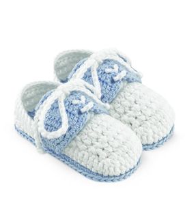 Jefferies Socks Baby Boys Classic Oxford Crochet Bootie Crib Shoes 1 Pair