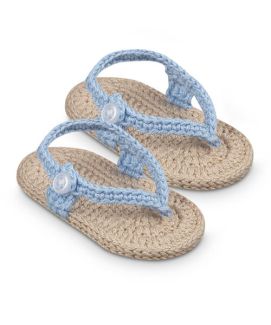 Jefferies Socks Baby Girls and Baby Boys My First Flip Flops Crochet Bootie Crib Shoes 1 Pair