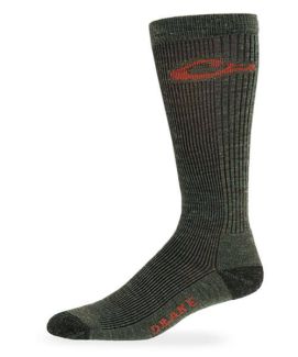 Drake Mens Merino Wool Ribbed Crew Boot Socks 2 Pair Pack