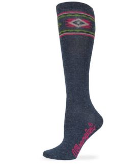 Wrangler Womens Angora Aztec Knee Highs 1 Pair