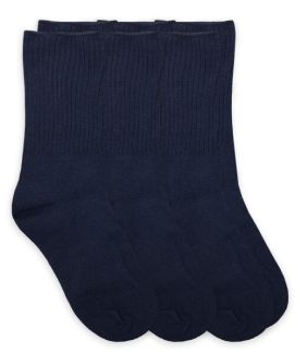 Jefferies Socks Boys Seamless Smooth Toe Casual Crew Socks 3 Pair