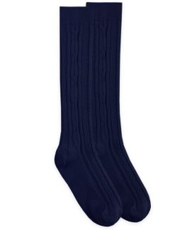 Jefferies Socks Big Girls Cable-Knit Knee-High Sock Three-Pack 
