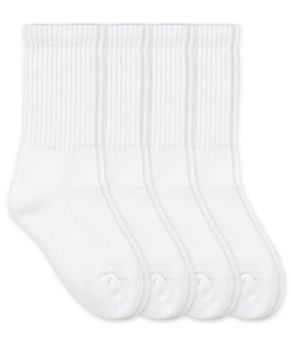 Jefferies Socks Mens Womens Military Ribbed Cushion Sport Crew Socks 4 Pair Pack