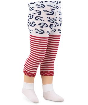 Jefferies Socks Baby Girls Fashion Pattern Sailor Capri Tights 1 Pair