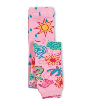 Jefferies Socks Girls Showers Bring Flowers Crop Tights 1 Pair