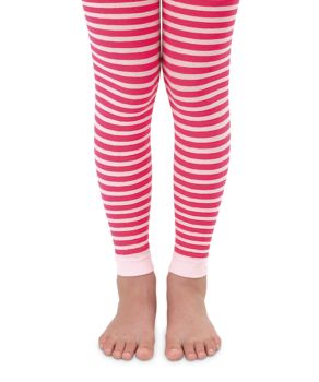 Jefferies Socks Girls Fashion Pattern Stripe Footless Tights 1 Pair