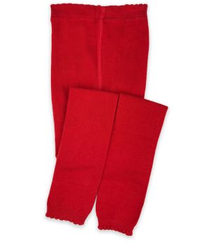 Jefferies Socks Girls School Uniform Scalloped Pima Cotton Footless Tights