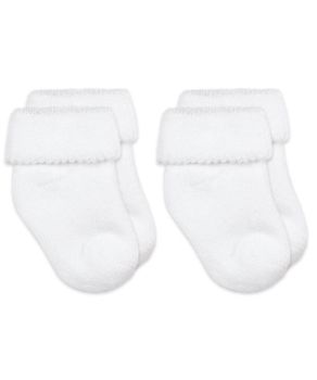 Jefferies Socks Baby Girl and Baby Boy Soft Terry Bootie Turn Cuff Socks 2 Pair Pack