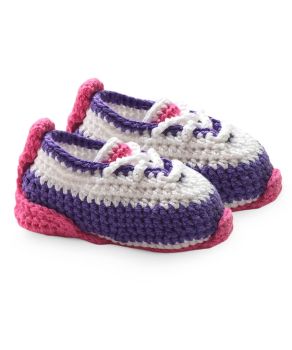 Jefferies Socks Baby Tennis Shoe Crochet Bootie 1 Pair