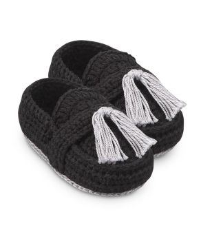 Jefferies Socks Baby Boys Tassel Crochet Bootie Crib Shoes 1 Pair