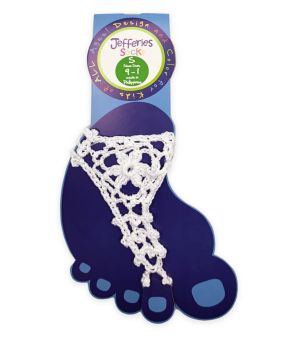 Jefferies Socks Girls Summer Crochet Barefoot Sandal 1 Pair