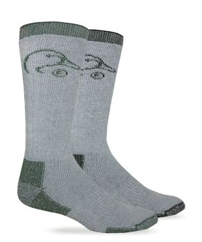 Ducks Unlimited Mens Merino Wool Cushion Crew Boot Socks 2 Pair Pack