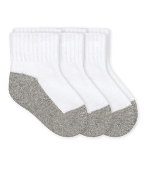 Jefferies Socks Baby Seamless Smooth Toe Sport Quarter Half Cushion Socks 3 Pair Pack
