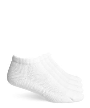 Jefferies Socks Mens Sport Coolmax Mesh Cushion Low Cut Socks 4 Pair Pack