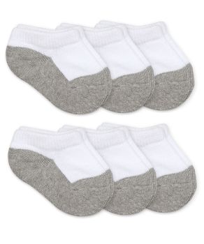 Jefferies Socks Baby Seamless Smooth Toe Sport Low Cut Half Cushion Socks 6 Pair Pack