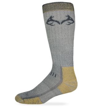 Realtree Mens 80% Merino Wool Uplander Crew Boot Socks 1 Pair