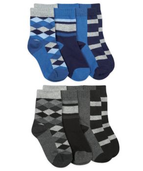 Jefferies Socks Big Boys  Seamless Casual Crew Socks Pack of 3 