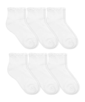 Jefferies Socks Girls Performance Sport Quarter Socks 6 Pair