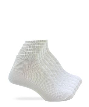 Womens Cooling Mesh Vent Rayon Ankle Quarter Socks 6 Pair Pack