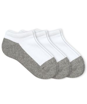 Jefferies Socks Girls and Boys Seamless Sport Low Cut Half Cushion Socks 3 Pair Pack