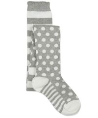 Jefferies Socks Girls Cotton Polka Dot and Stripe Tights 1 Pair