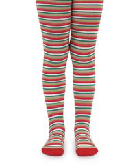 Jefferies Socks Baby Girls Holiday Christmas Stripe Tights 1 Pair