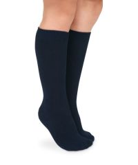 Jefferies Socks Girls Seamless Smooth Toe Cotton Knee High Socks 2 Pair Pack