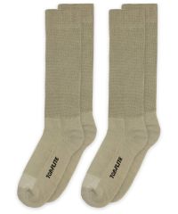 Top Flite Mens Diabetic Non-Binding Cushion Crew Ultra Dri Socks 2 Pair Pack