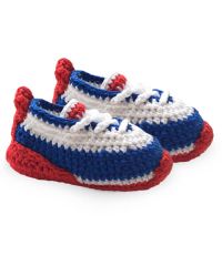 Jefferies Socks Baby Tennis Shoe Crochet Bootie 1 Pair