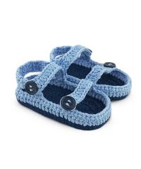 Jefferies Socks Baby Boys Sandal Crochet Bootie Crib Shoes 1 Pair