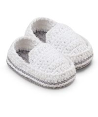 Jefferies Socks Baby Boys Loafer Crochet Bootie Crib Shoes 1 Pair