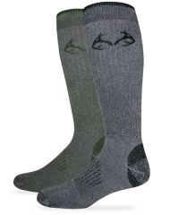Realtree Mens All Season Tall Boot Socks 2 Pair Pack