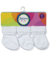 Jefferies Socks Baby Stay On Bubble Stitch Rock-A-Bye Turn Cuff Socks 6 Pair Pack