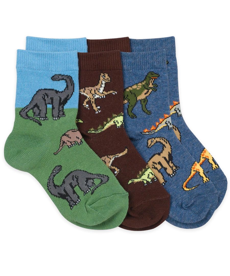 CSXD Kids Toddler Boy Dinosaur Crew Socks Girls Cotton Sock with Animal Pattern 5 Pack 