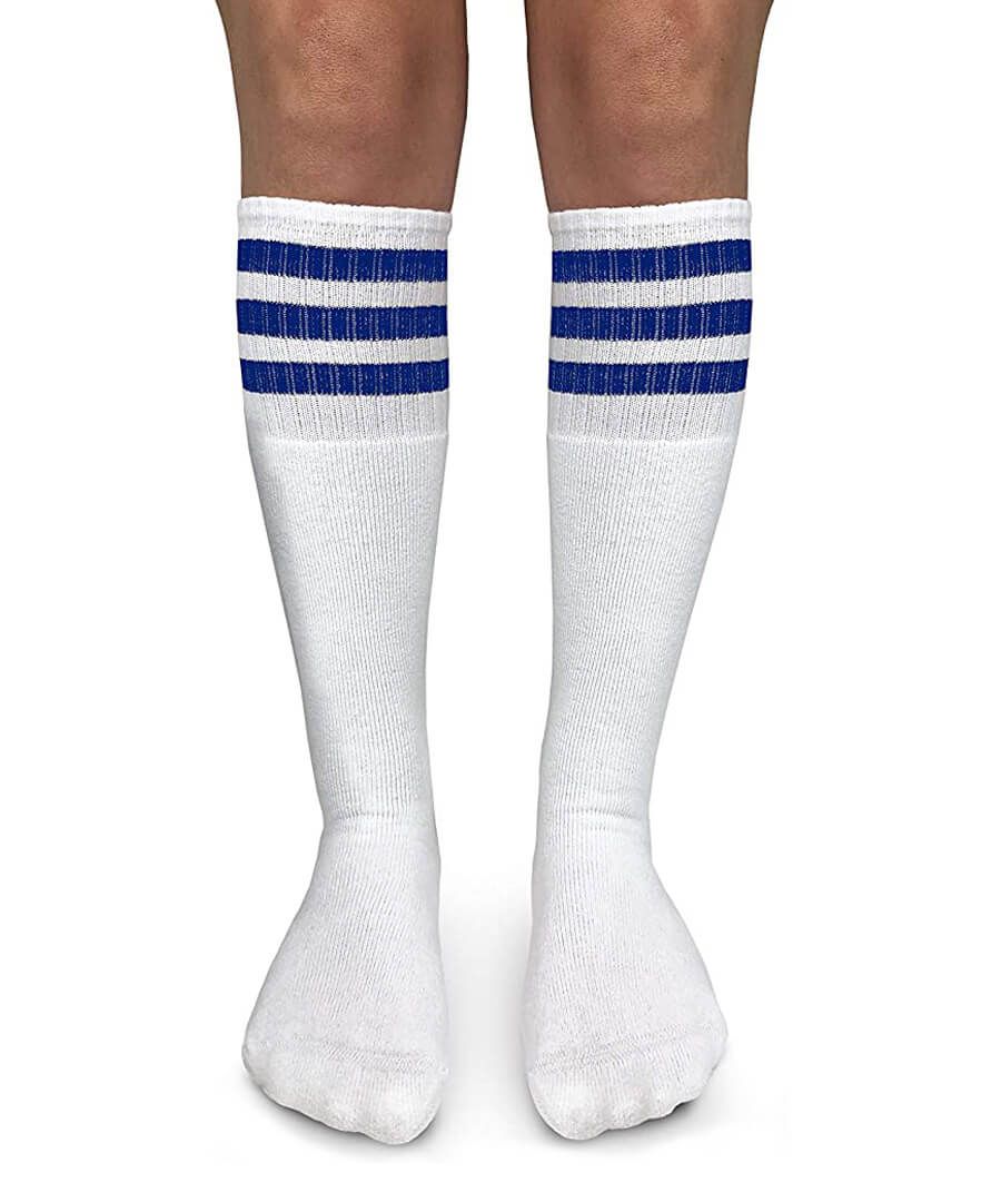 striped knee socks