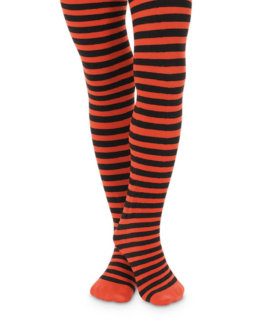 Jefferies Socks Girls Halloween Stripe Tights 1 Pair