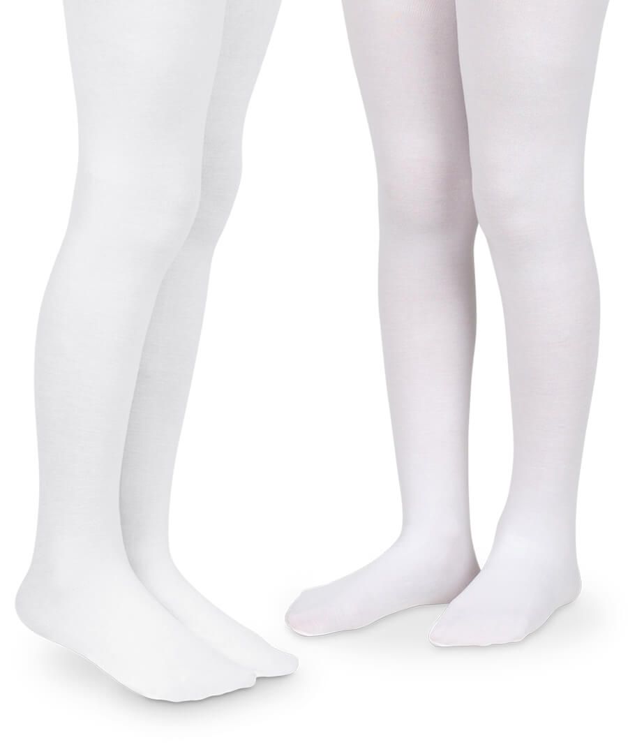 Jefferies Socks Girls Classic Cotton Tights 2 Pair Pack