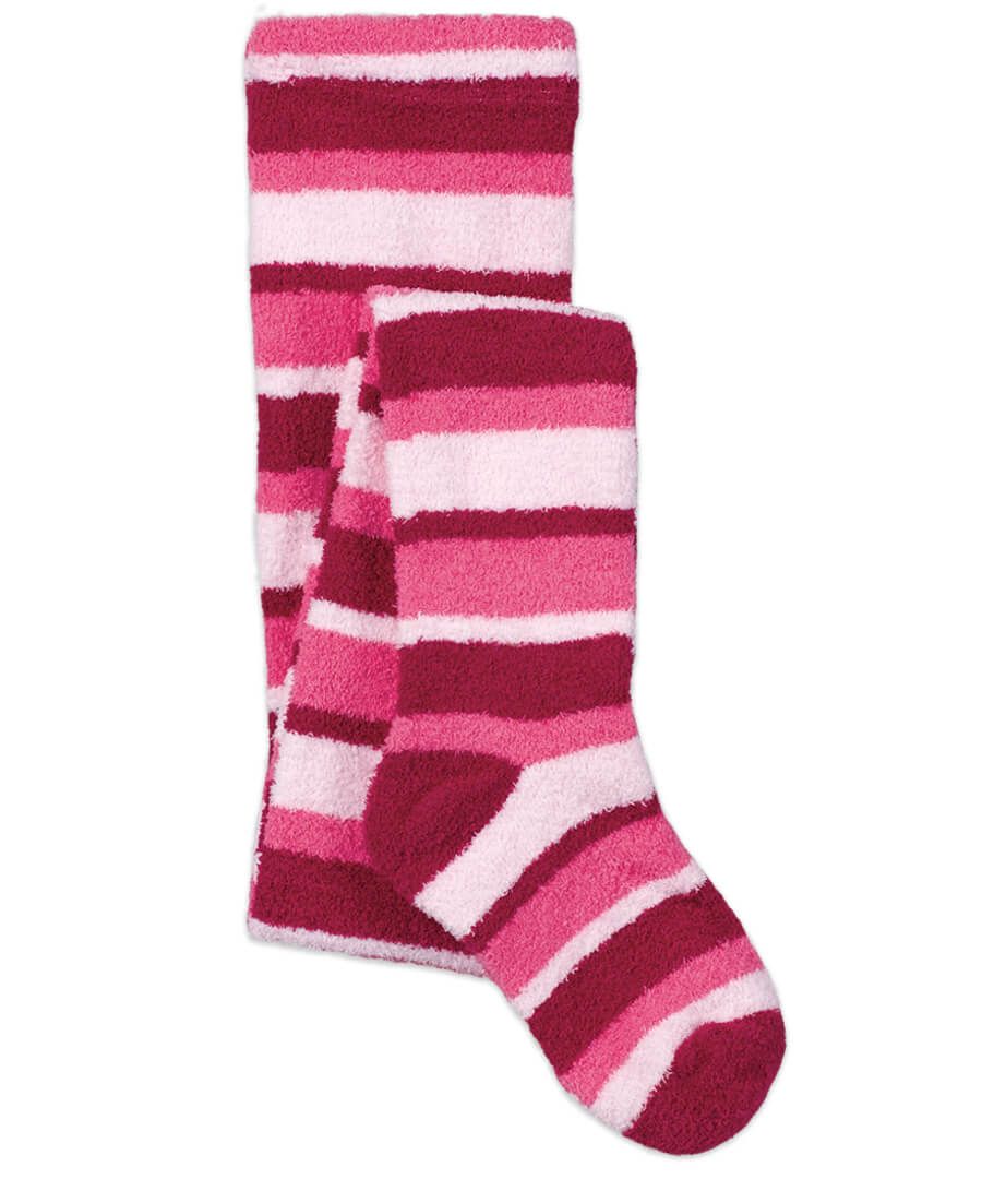 Jefferies Socks Girls Warm Fuzzy Stripe Tights 1 Pair