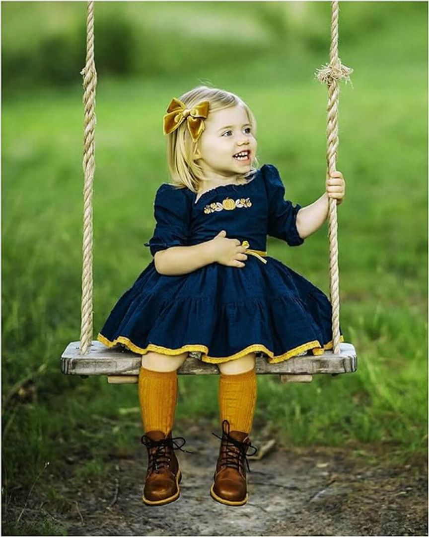 Dress with knee high socks top