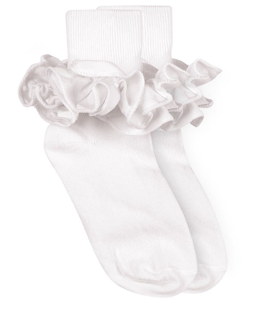 JEFFERIES Cotton Ruffle Tutu Daisy Ankle Socks 3-Pack 1 to 7 Years 