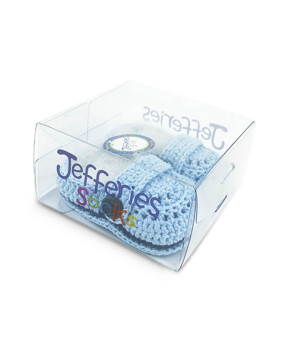Jefferies Socks Baby Boys Baby Mocs Crochet Bootie 1 Pair