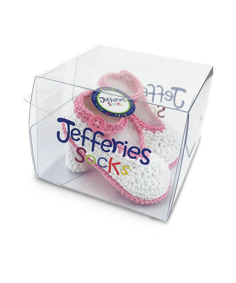 Jefferies Socks Baby Girls High Heel Crochet Bootie Crib Shoes 1 Pair