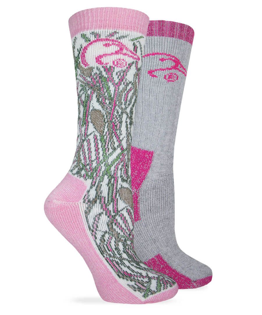 Ducks Unlimited Womens Camo Merino Wool Heavyweight Crew Boot