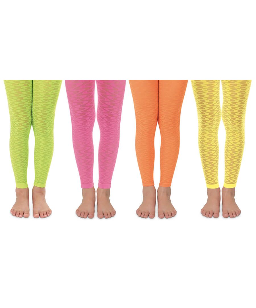 Jefferies Socks Girls Bulk Variety Pattern Tights 4 Pair Pack