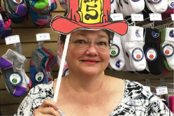 Meet Sherry she will help you find the perfect sock or tight Meet Sherry Jefferies Socks Customer Service Team Member